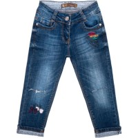 Джинси дитячі A-Yugi з відворотами (6434-98G-blue)