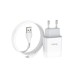 Зарядний пристрій HOCO C72A USB + cable USB to USB-C 10.5W White (Hoco C72AW/Tc)