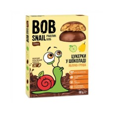 Цукерка Bob Snail Равлик Боб Яблуко Груша в молочному шоколаді 60 г (1740493)