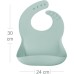 Слинявчик MinikOiOi силіконовий 100% Basics-Bib 2 шт (River Green/Powder Grey) (101020067)