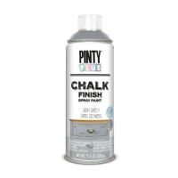 Фарба-аерозоль Pintyplus на водній основі Chalk-finish, Сірий, 400 мл (8429576231809)