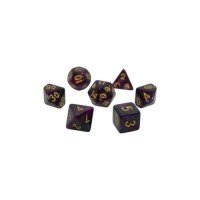Набір кубиків для настільних ігор Games 7 Days Galaxy 7 Dice Set - Dark purple (7 шт.) (g7dgala04)