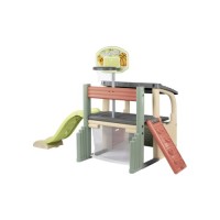 Ігровий майданчик Smoby Life Розваги з баскетбольною корзиною, футбольними воротами та гіркою (7600840206)