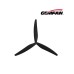 Пропелер для дрона Gemfan 1507 Glass Fiber Nylon 3 Blade 1CW/1CCW- Black (PMGN1507-3B)