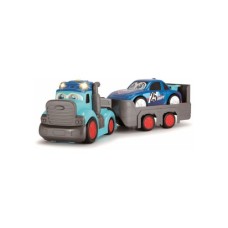 Спецтехніка Dickie Toys Вантажівка АВС "Тедді" зі звук. та світл. ефектами, з причепом та машинкою, 60 см (4119002)