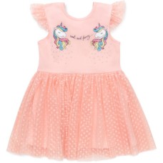 Плаття POP FASHION з фатиновою спідницею з однорогами (6831-128G-peach)