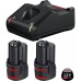Набір акумулятор + зарядний пристрій Bosch Professional, GBA 12V, 2×3.0Ah, ЗП GAL 12V-40 (1.600.A01.9RD)