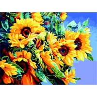 Картина по номерам ZiBi Буйне квітіння соняхів 40*50 см ART Line (ZB.64141)