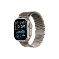 Смарт-годинник Apple Watch Ultra 2 2024 GPS + Cellular 49mm Natural Titanium Case with Natural Titanium Milanese Loop (MX5T3UL/A)