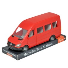 Машина Tigres Mercedes-Benz Sprinter пасажирський (червоний) на планшетці (39705)