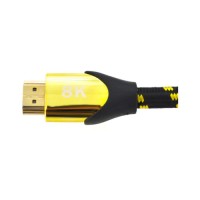 Кабель мультимедійний HDMI M to HDMI M 1.5m V2.1 8K60Hz 4K120Hz black/gold Ritar (YT-HDMI(M)/(M)V2.1-1.5m/19948)