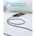 Дата кабель USB 2.0 AM to USB-C 1.8m nylon 322 black Anker (A81H6G11)