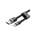 Дата кабель USB 2.0 AM to USB-C 2.0m 2A Gray-Black Baseus (CATKLF-CG1)