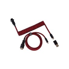 Дата кабель USB 2.0 AM to USB-C 1.08m Premium Coiled Aviator Straight red Keychron (CAB2_KEYCHRON)