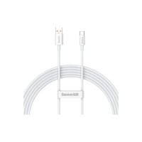 Дата кабель USB 2.0 AM to USB-C 1.5m Superior Fast Charging 100W moon white Baseus (P10320102214-02)