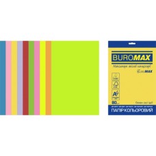 Папір Buromax А4, 80g, NEON+INTENSIVE, 10colors, 50sh, EUROMAX (BM.2721850E-99)