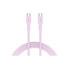 Дата кабель USB-C to USB-C 1.0m OnWire 60CL C-C 60W COLOR Braided 1m Pink Canyon (CND-CCAP60AB10PK)