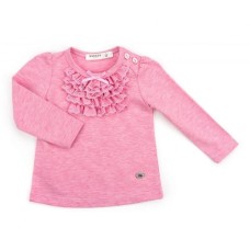 Кофта Breeze з мереживною оборкою (10040-80G-pink)