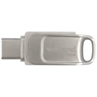 USB флеш накопичувач Wibrand 128GB Bee Silver USB 3.2/Type-C (WI3.2TC/BE128TC039S)