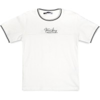 Футболка дитяча Blueland з написом (12543-134G-cream)
