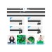 Фон Puluz PKT5205 background set with mount 290x200 cm green, blue, red (PKT5205)