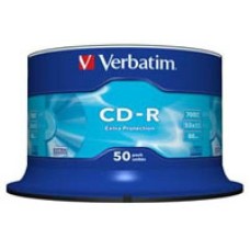 Диск CD Verbatim CD-R 700Mb 52x Cake box 50 Extra (43351)