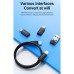 Дата кабель USB charging cable set Treasure box U114 black HOCO (6931474790750)