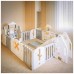 Дитячий манеж Mealux трансформер 4 в 1 (KD-C051 Grey/White)