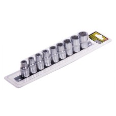 Набір торцевих головок Alloid Torx, 1/2"DR, E10-E24, 9шт., блістер (НГЕ-1024Б)