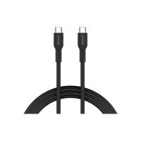 Дата кабель USB-C to USB-C 1.0m OnWire 60CL C-C 60W COLOR Braided 1m Black Canyon (CND-CCAP60AB10B)