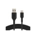 Дата кабель USB 2.0 AM to USB-C 0.15m 15W PVC black Belkin (CAB001BT0MBK)