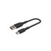 Дата кабель USB 2.0 AM to USB-C 0.15m 15W PVC black Belkin (CAB001BT0MBK)