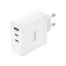 Зарядний пристрій HOCO 2xUSB-C PD65W + 1xUSB QC3.0 White (6931474784155)