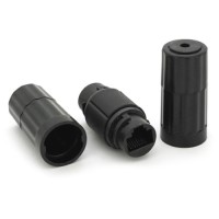 Зрощувач Voltronic 1+1 RJ45 UTP 5e 8P8C IP68, black (16628)