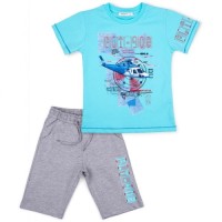 Набір дитячого одягу Breeze з геліоптером (10970-134B-blue)