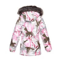 Куртка Huppa LOORE 17970030 рожевий з принтом 104 (4741468975528)