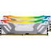 Модуль пам'яті для комп'ютера DDR5 48GB (2x24GB) 8400 MHz Renegade RGB White/Silver Kingston Fury (ex.HyperX) (KF584CU40RWAK2-48)