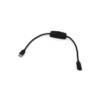 Додаткове обладнання до промислового ПК Pi HUT Кабель USB Type-C для Raspberry Pi 4 з вимикачем 1.5м (102509)