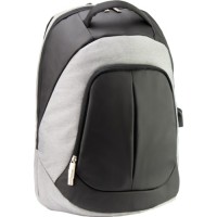 Рюкзак шкільний Optima 17.5" USB Techno унісекс 0.7 кг 16-25 л Сірий (O96906-03)