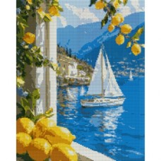Картина по номерам Santi алмазна мозаїка Літня відпустка 40х50 см на підрамни (956050)