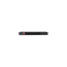 Силовий блок 19" 9 розеток С13, без кабеля, вимикач, метал. корпус Voltronic (PPX9PDUGR)