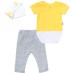 Набір дитячого одягу Miniworld з жирафом (14625-86G-yellow)