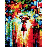 Картина по номерам ZiBi Дівчина з парасолею 40*50 см ART Line (ZB.64166)