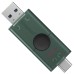 USB флеш накопичувач Kingston 256GB DataTraveler Duo USB 3.2 / Type-C Black/Green (DTDEG2/256GB)