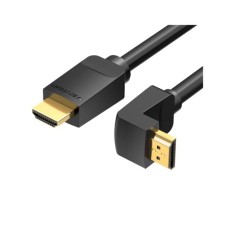 Кабель мультимедійний HDMI M to HDMI M 1.0m 90° corner black Vention (AAQBF)