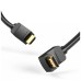 Кабель мультимедійний HDMI M to HDMI M 1.0m 90° corner black Vention (AAQBF)