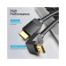 Кабель мультимедійний HDMI M to HDMI M 1.0m 90° corner black Vention (AAQBF)