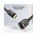 Кабель мультимедійний HDMI M to HDMI M 1.0m 90° corner black Vention (AAQBF)
