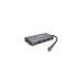 Концентратор VEGGIEG USB-C 7-in-1 USB-C + 3xUSB 3.0 + HDMI + VGA + SD/TF + RJ45 0.1m silver (TC10-U)