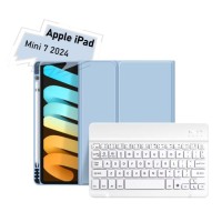 Чохол до планшета BeCover with keyboard Apple iPad Mini 7 2024 Light Blue (712995)
